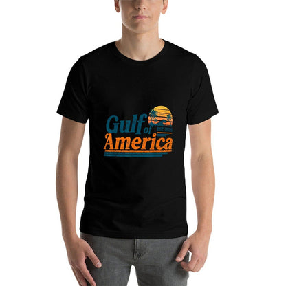 Retro Vintage Gulf Of US America 2025 American Gifts High-quality Stitching T-Shirt