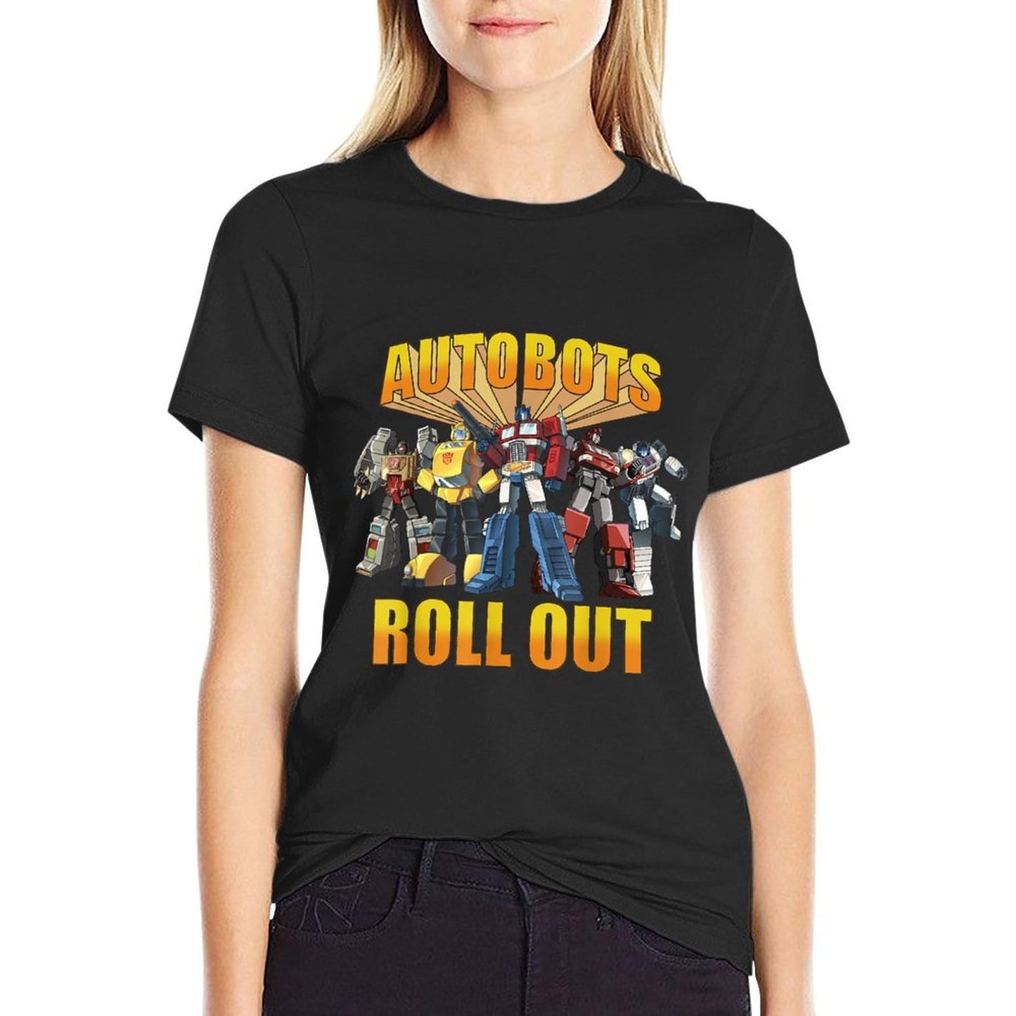 Transformers Retro Autobots Roll Out Group Shot  Relaxed-fit T-Shirt