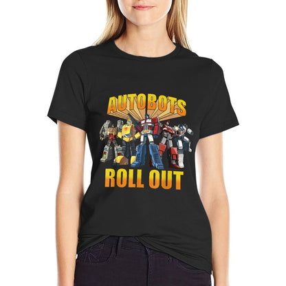 Transformers Retro Autobots Roll Out Group Shot  Relaxed-fit T-Shirt