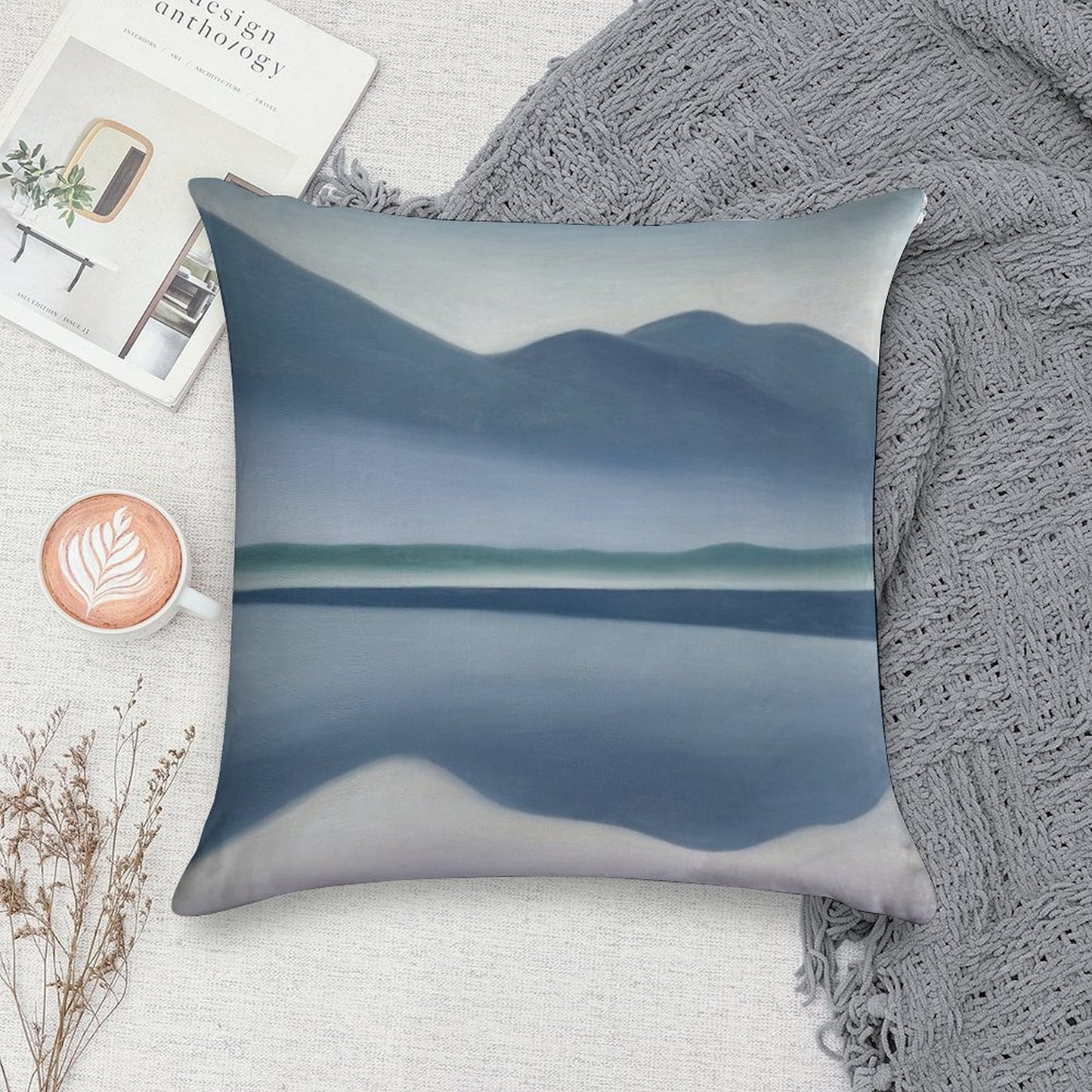 Georgia O'Keeffe Soft Shrink-Resistant Throw Pillow
