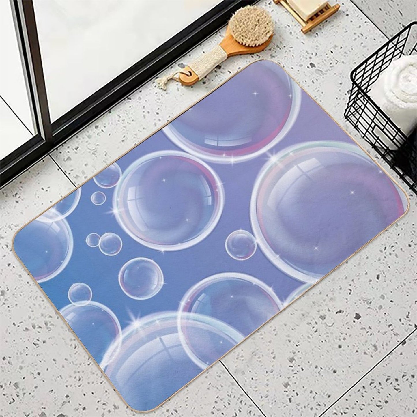 Funny Bubbles  Slip-Resistant Bath Mat