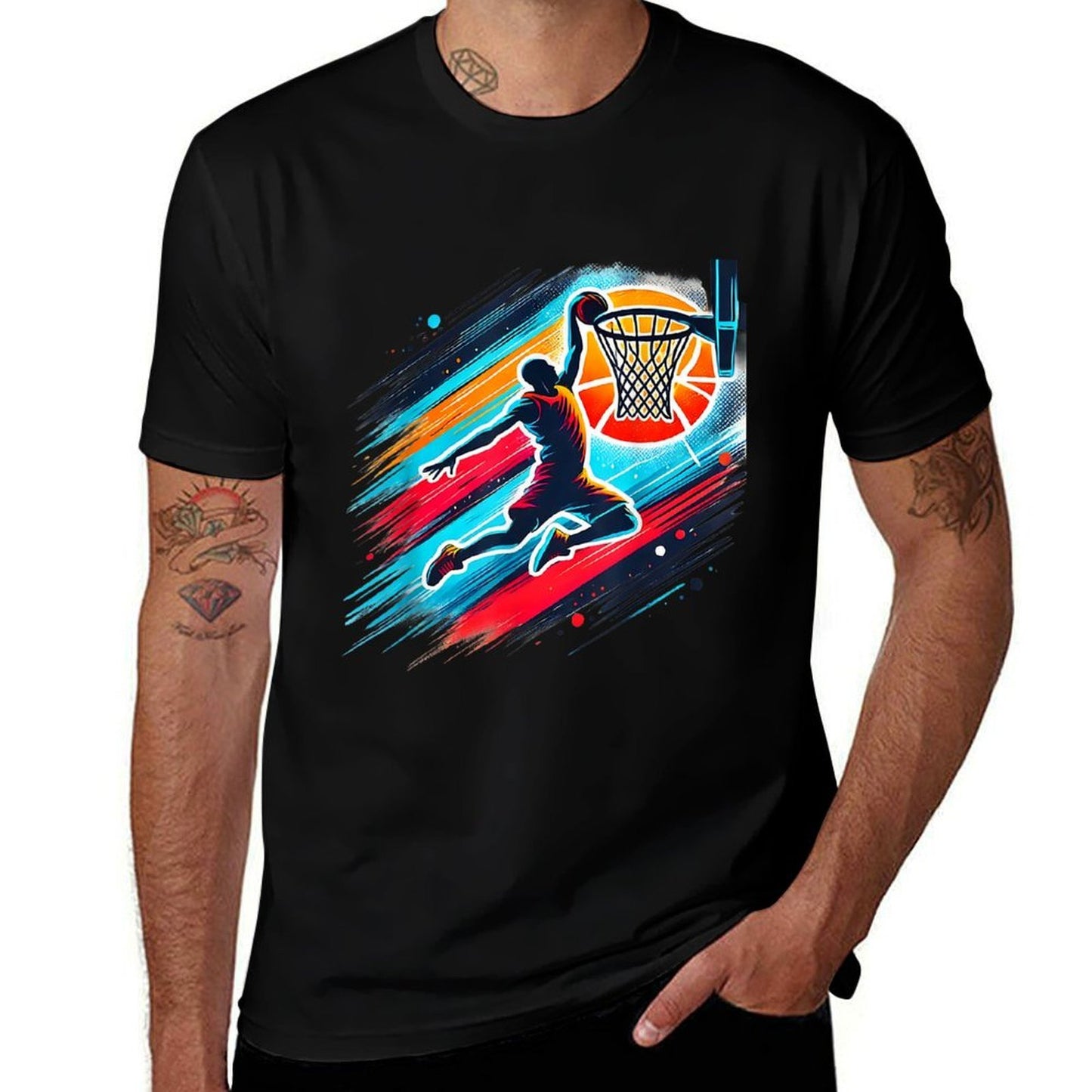 Cool Boys Basketballs Men Kids Boys 10-12 12-14 Gifts  Summer-ready Fabric T-Shirt