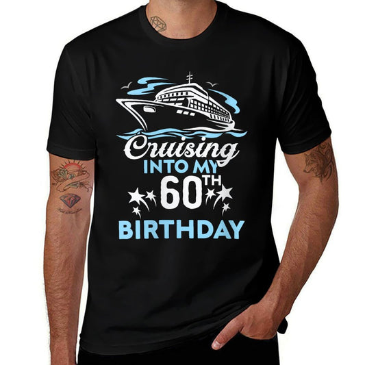 Womens Cruising Into My 60th Birthday 60 Year Old Cruise Birthday  Breathable T-Shirt