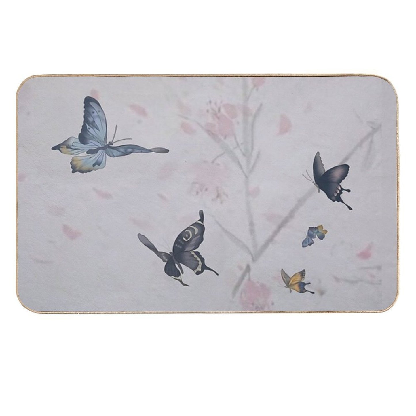 Lovers of The Red Sky Butterfly Fanart  Multi-Purpose Bath Mat