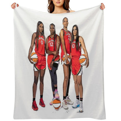 Las Vegas Aces Machine-washable Throw Blanket