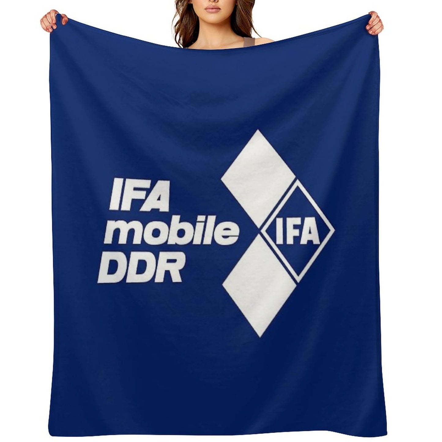 IFA Mobile DDR Logo (white) Compact Throw Blanket