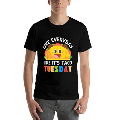 Taco Women Kids Boys Girls Everyday Like Taco Tuesday  Relaxed-fit T-Shirt