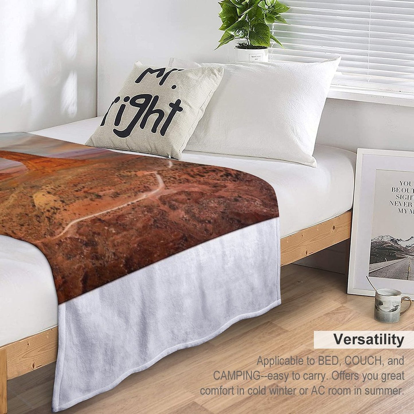 Monument Valley from John Wayne Point at Sunset All-season Throw Blanket