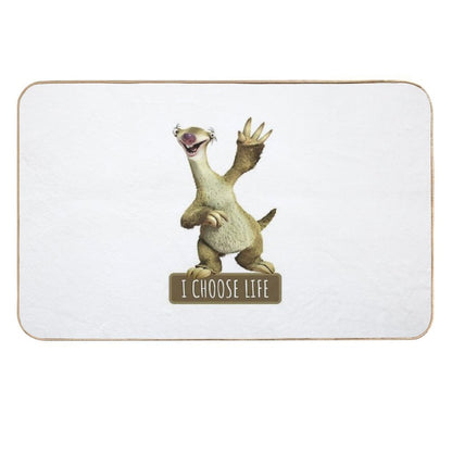 Sid I Choose Life, Sloth I Choose Life  Rapid-Drying Bath Mat