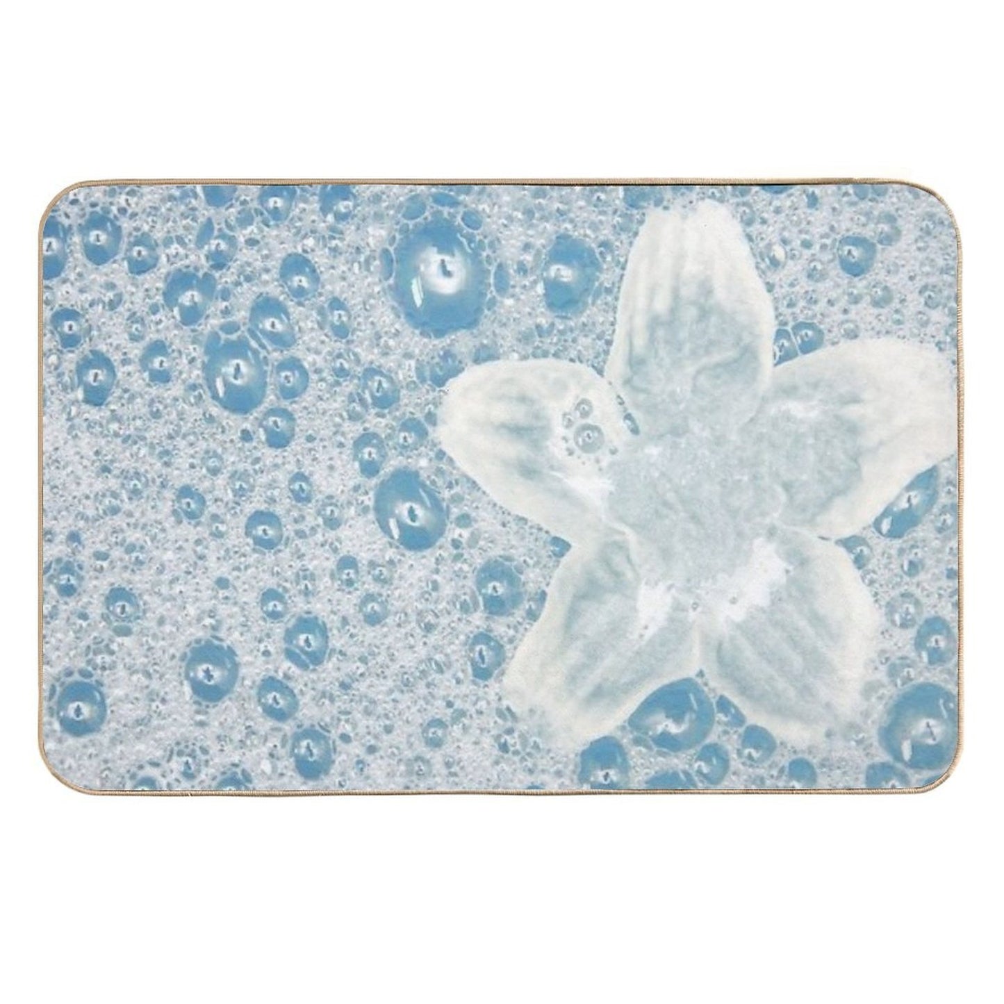 Designer Bubbles And Lilly -  Dirt-Trapping Bath Mat