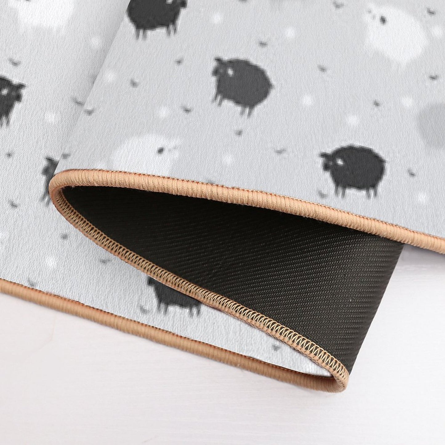 Сount Sheeps Away Pattern  Toxin-Free Bath Mat