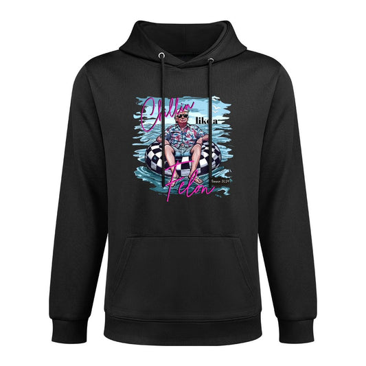 Chillin' Like A Felon Summer 2024 Funny Donald Trump Beach Customizable Surface Hoodie