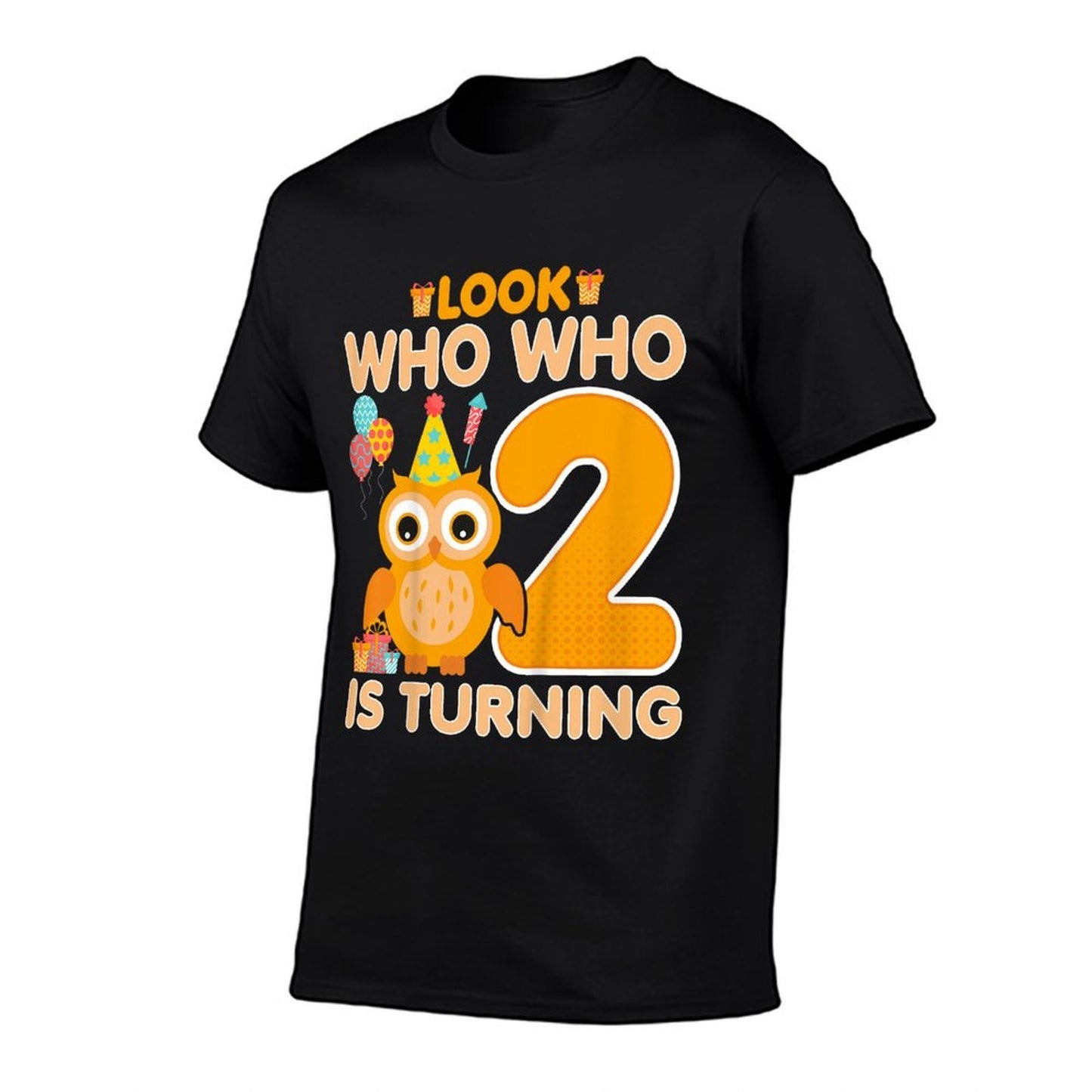 Kids Owl Look Who Who Is Turning - 2 Years Old 2nd Birthday Owl  Relaxed-fit T-Shirt