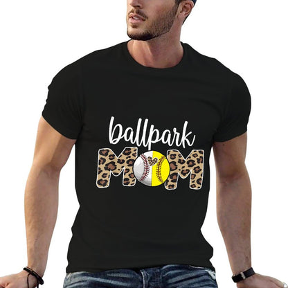 Ballpark Mom Proud Baseball Softball Player Mother  Moisture-wicking T-Shirt