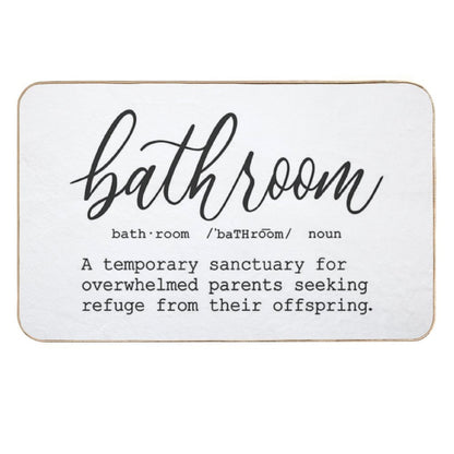 Funny Bathroom Definition  Multi-Purpose Bath Mat