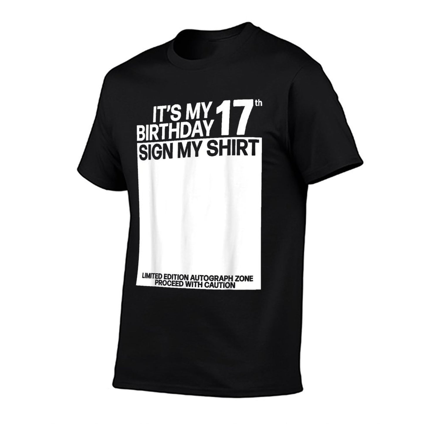 Its My 17th Birthday Sign My 17th Birthday Signature  Trendy Pattern T-Shirt