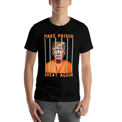 Trump 2024 in Prison  Wrinkle-resistant T-Shirt