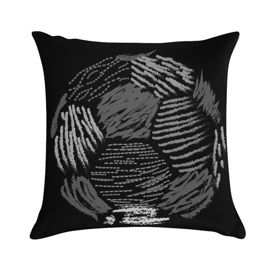 Soccer Ball Soft Fade-Resistant Throw Pillow
