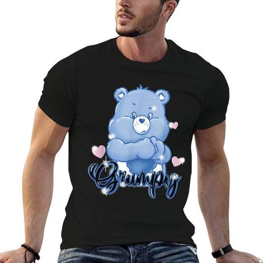 Care Bears Grumpy Bear Old School Graffiti Heart  Soft T-Shirt