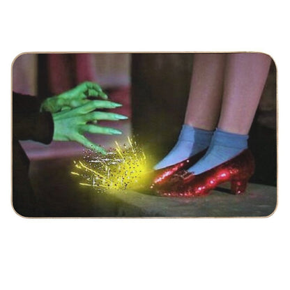 Digital Glitter Edit Wicked Witch Wants Those Shoes Mask  Ruby Slippers  Art Edit  Stain-Proof Bath Mat