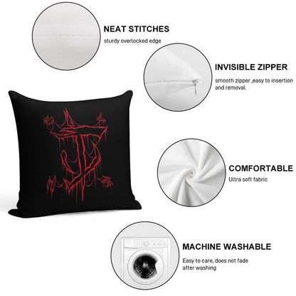 Mark of Doom Soft Hidden Zipper Throw Pillow