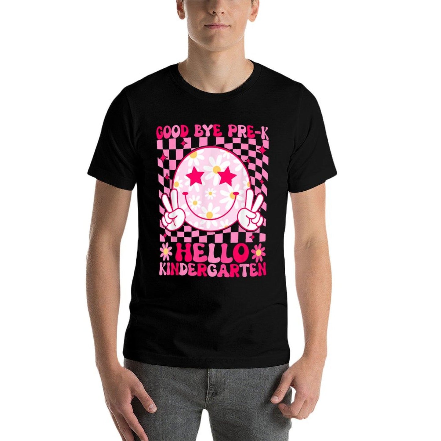 Goodbye PreK Hello Kindergarten Last Day of Pre K Graduation  Tagless Design T-Shirt