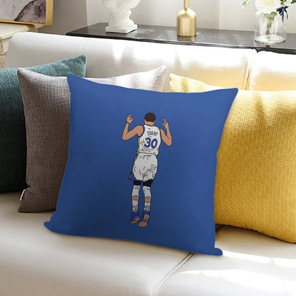 Steph Curry 3 Point Celebration Soft Skin-Friendly Throw Pillow