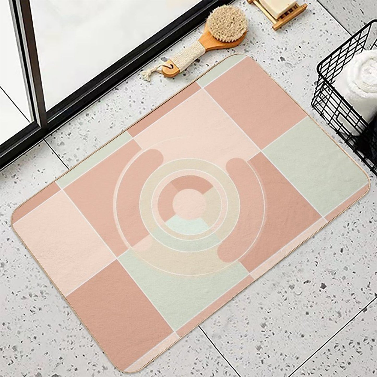 Shapes Neutral  Non-Slip Bath Mat