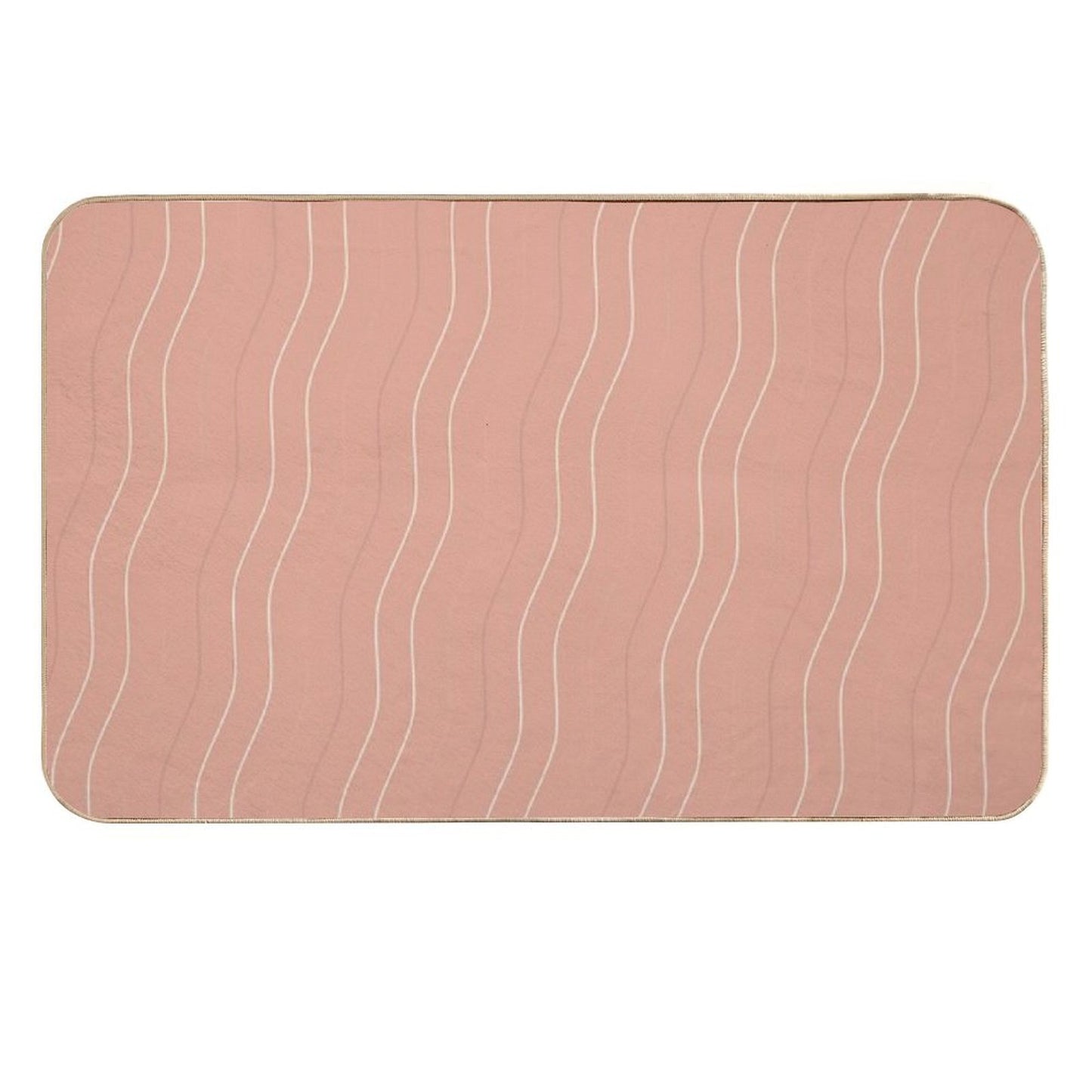 Pattern Waves - A Vibrant Blend of Colors  Toxin-Free Bath Mat