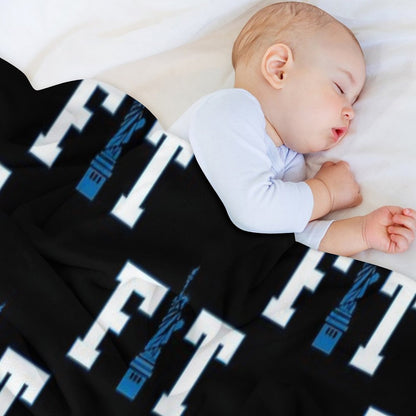 Fashion Institute of Technology New York City Skyline FIT NYC Travel-friendly Throw Blanket