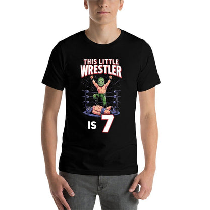 7th Wrestling Birthday Party This Little Wrestler Is 7  Breathable T-Shirt