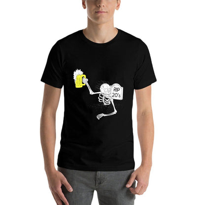 Funny 30th Birthday  R.I.P. 20's Tombstone  Trendy Pattern T-Shirt