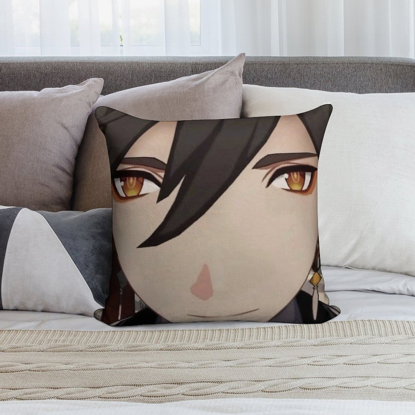 Zhongli Soft Durable Construction Throw Pillow