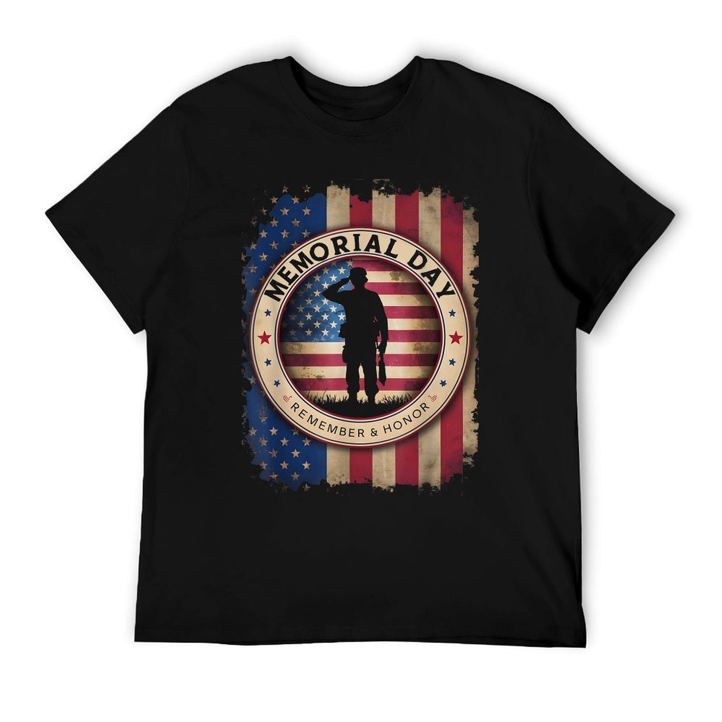 Memorial Day Heathered Texture T-Shirt