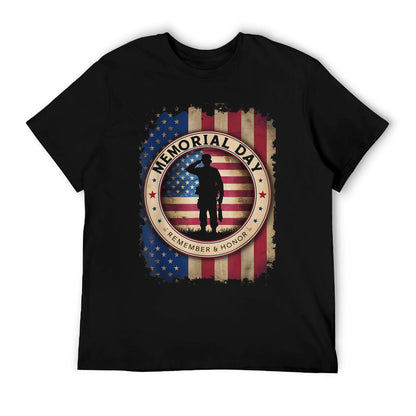 Memorial Day Heathered Texture T-Shirt