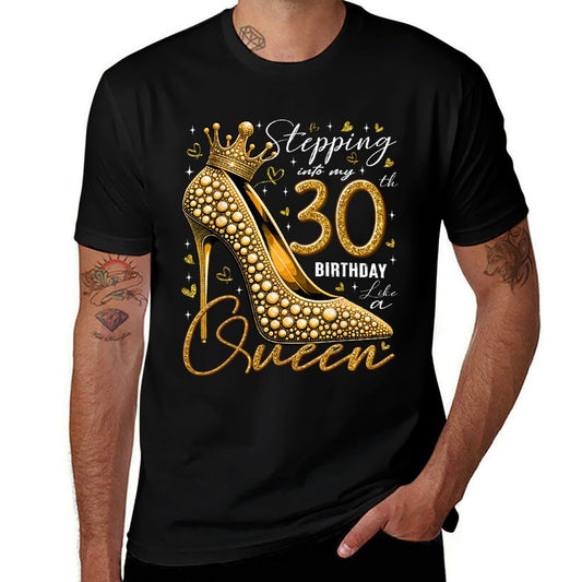 30 Year Old Gifts High Heels Stepping Into My 30th Birthday  Tagless Design T-Shirt