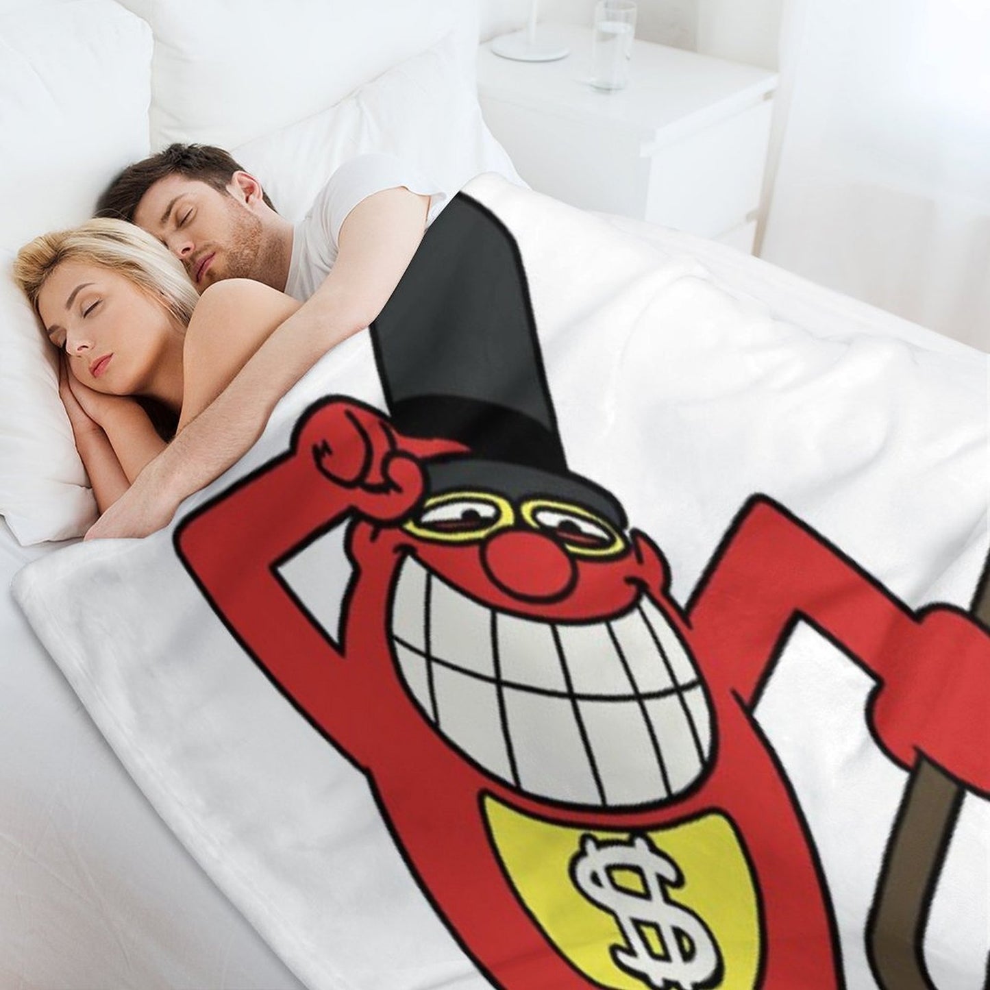 Whammy with Hat And Cane Plush Throw Blanket