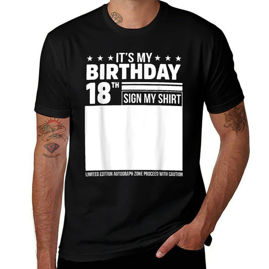 Its My 18th Birthday Sign My 18th Birthday Signature  Soft T-Shirt