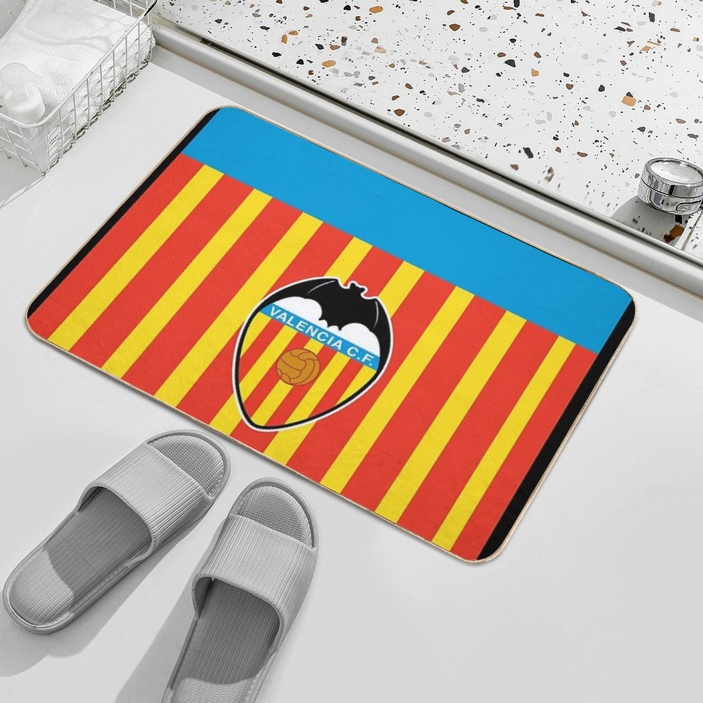 Los Murciélagos The Bats  Toxin-Free Bath Mat