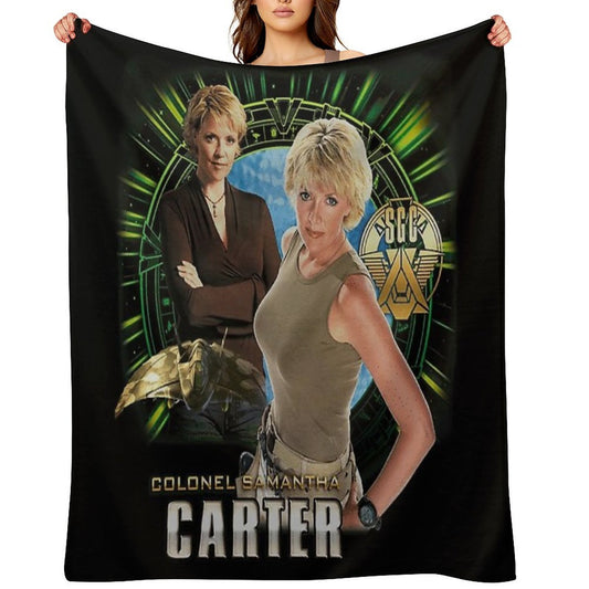 Stargate SG1 Samatha Carter Quick-dry Throw Blanket