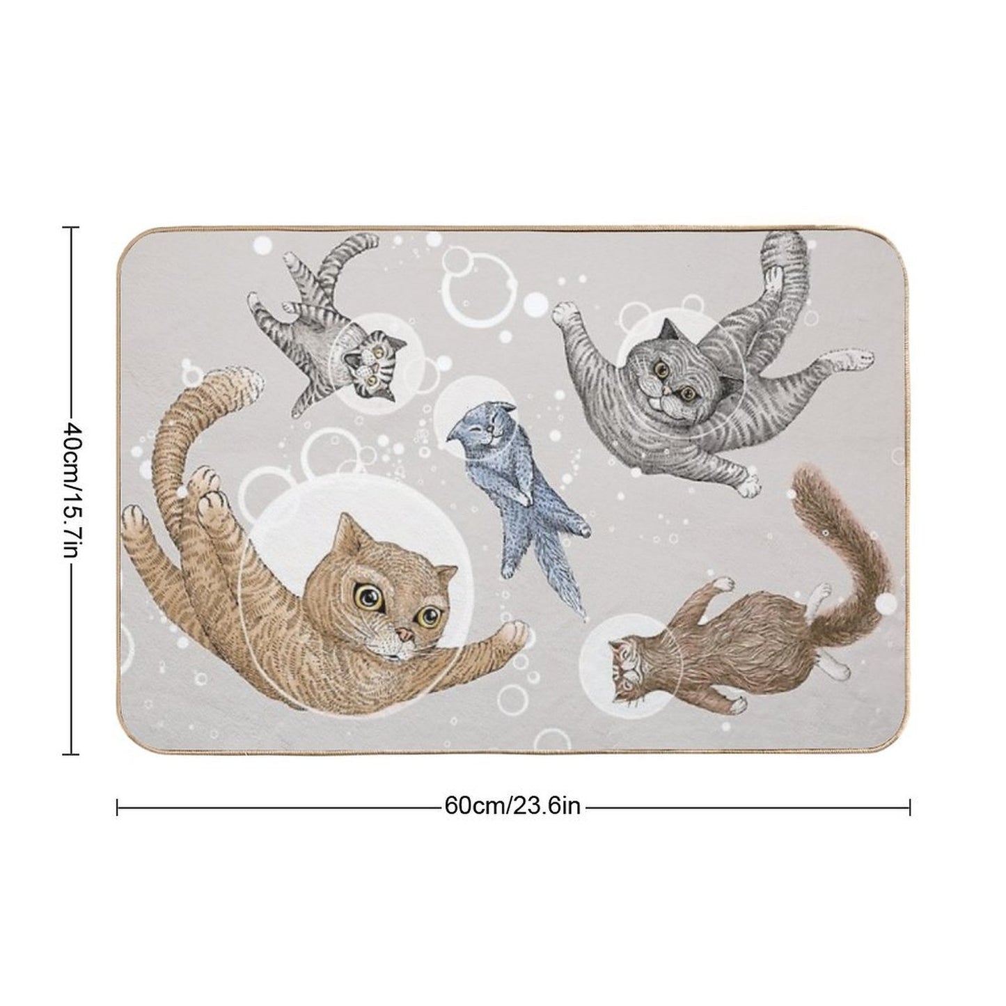 Cat  Easy Maintenance Bath Mat