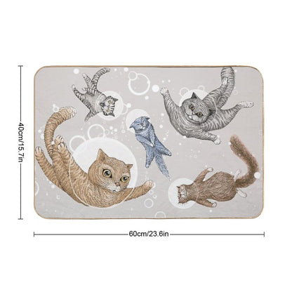 Cat  Easy Maintenance Bath Mat
