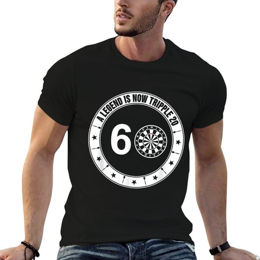 60th Birthday Triple 20 Dart  Fade-proof Color T-Shirt
