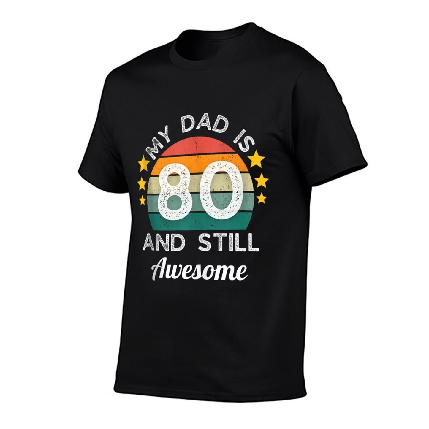 Vintage My Dad Is 80 And Still Awesome 80th Birthday Party  Graphic-printed T-Shirt