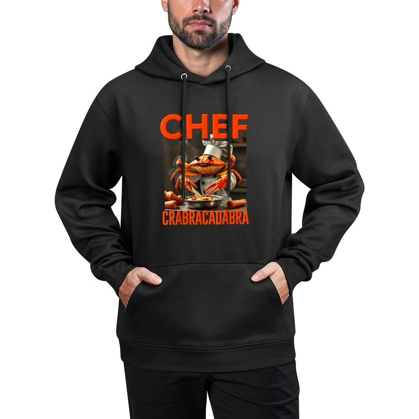 Weird AI Meme Funny Italian Brainrot Chef Crabracadabra Kids Medium-Weight Fabric Hoodie