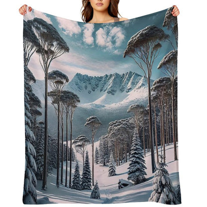 Mount Kosciuszko Versatility Throw Blanket