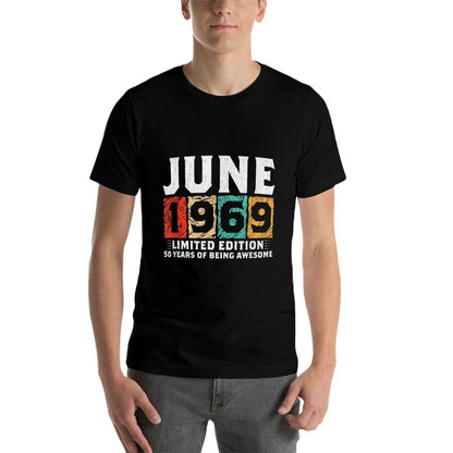 Born June 1969 Limited Edition 50th Birthday Gift  Breathable T-Shirt