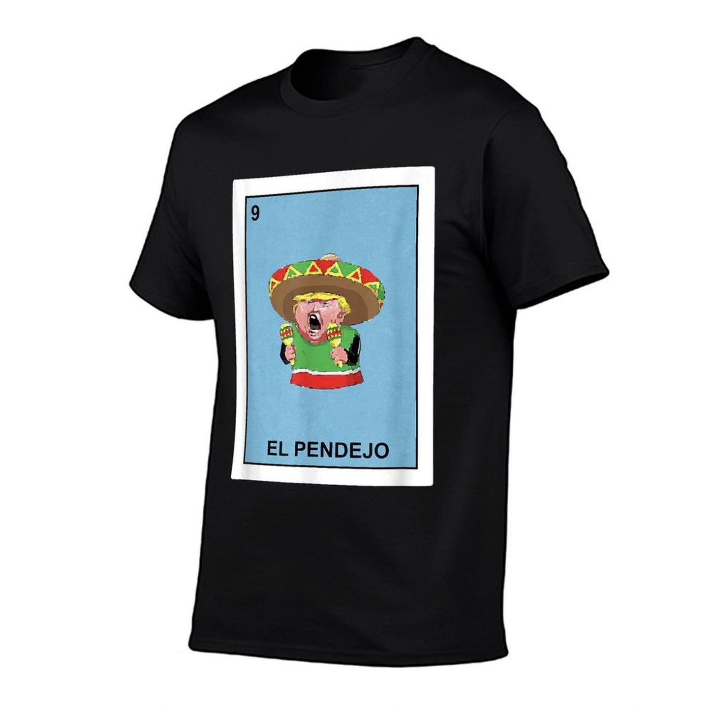 Funny Donald Trump El Pendejo Mexican Lottery Gift  Heathered Texture T-Shirt