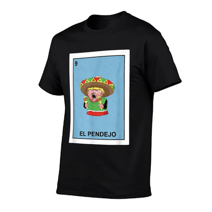 Funny Donald Trump El Pendejo Mexican Lottery Gift  Heathered Texture T-Shirt