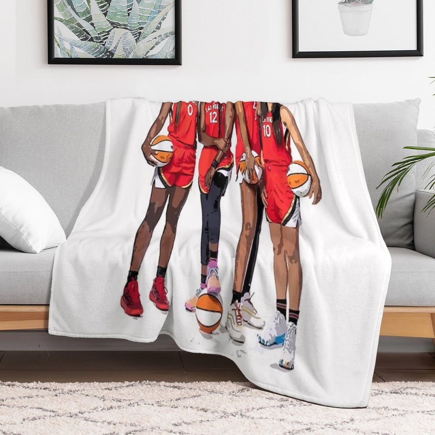Las Vegas Aces Machine-washable Throw Blanket